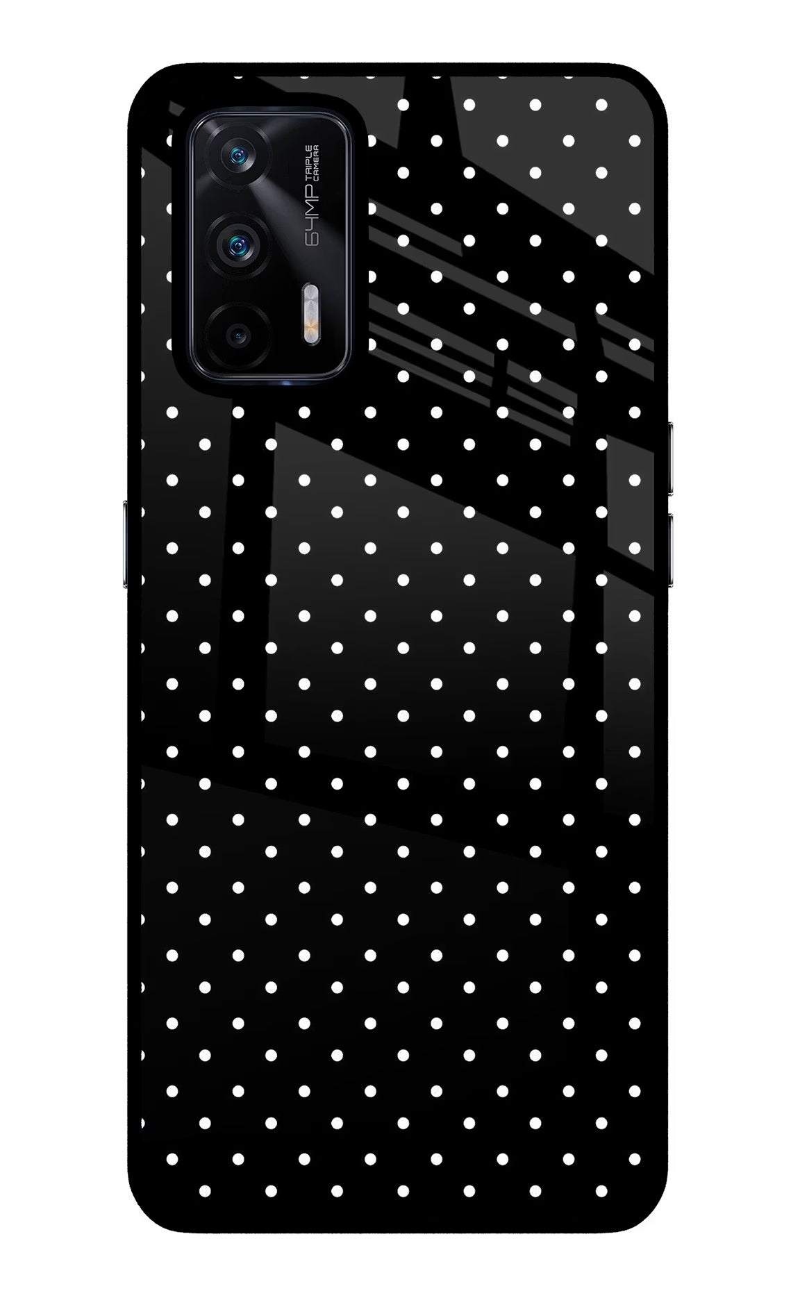 White Dots Realme X7 Max Glass Case