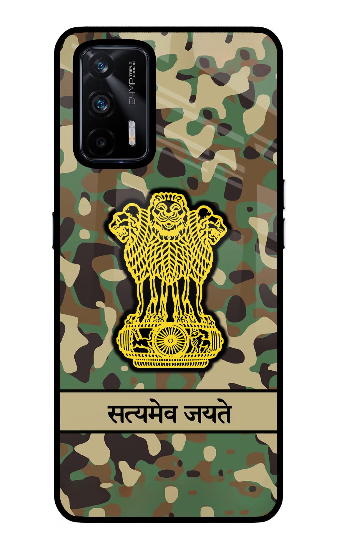Satyamev Jayate Army Realme X7 Max Glass Case