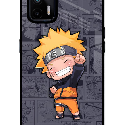 Chota Naruto Realme X7 Max Glass Case Back Cover by Casekaro