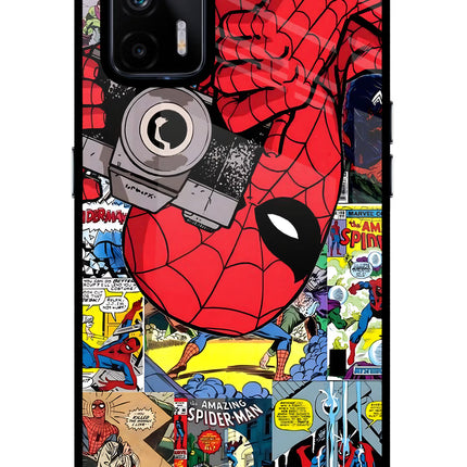 Spider Man Realme X7 Max Glass Case