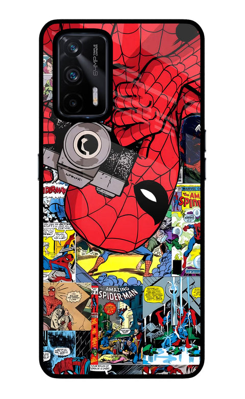 Spider Man Realme X7 Max Glass Case
