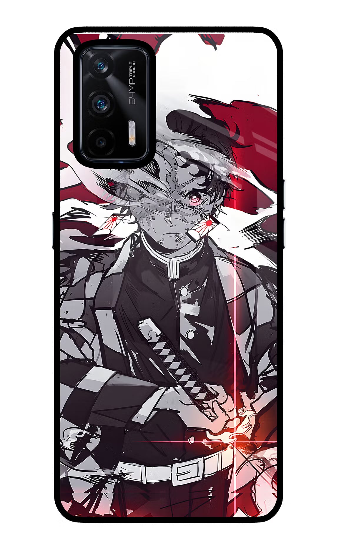 Demon Slayer Realme X7 Max Glass Case Back Cover by Casekaro