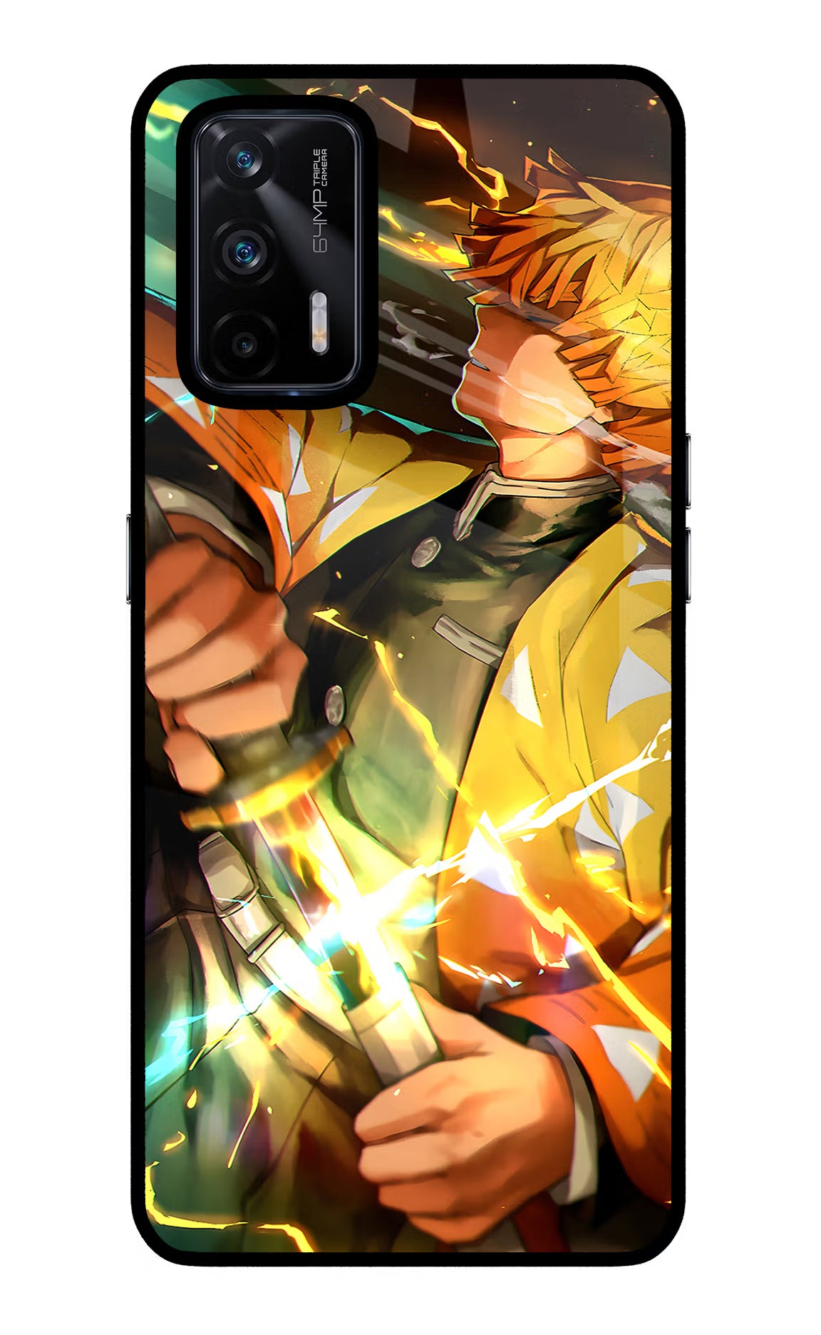 Demon Slayer Realme X7 Max Glass Case Back Cover by Casekaro