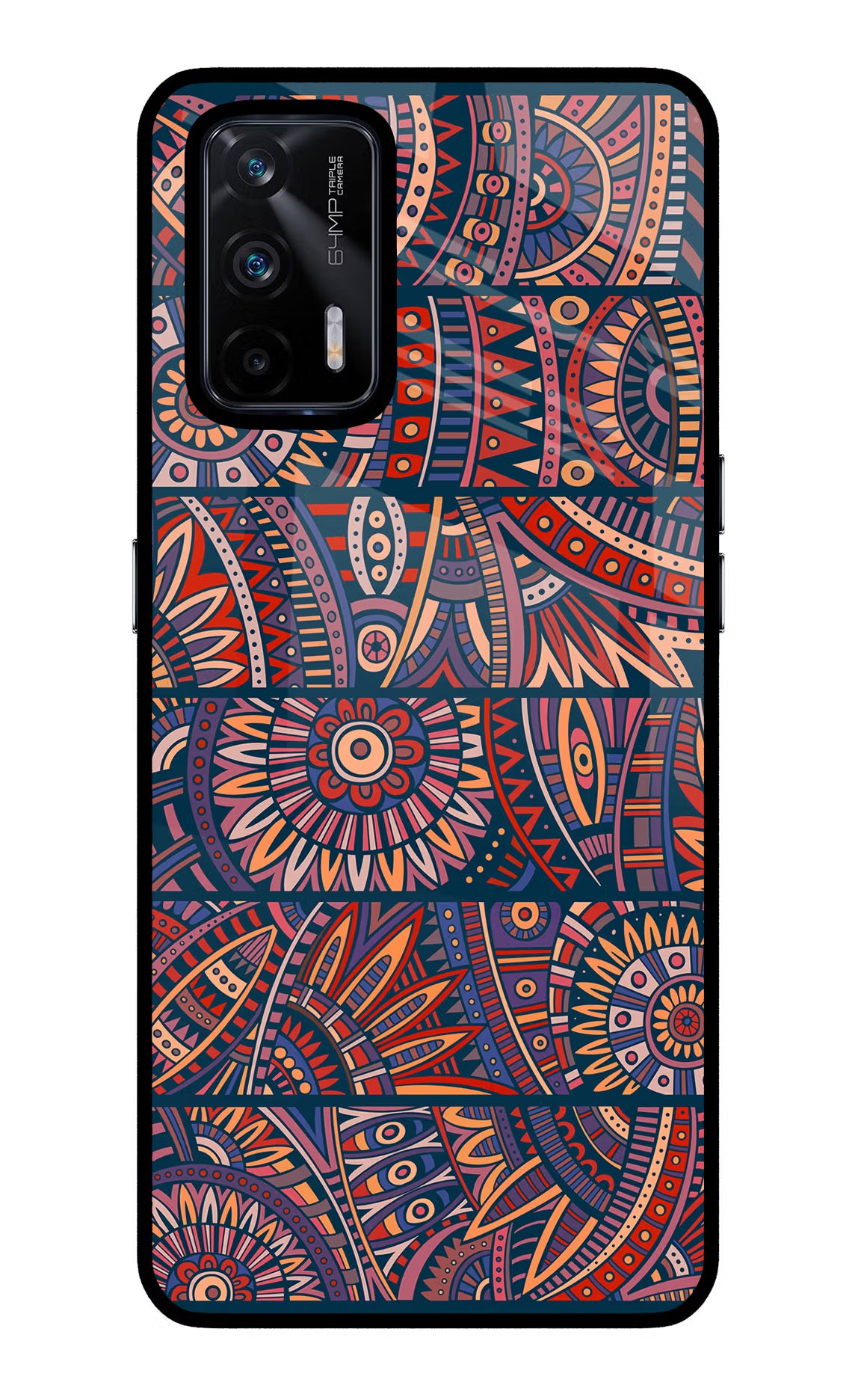 African Culture Design Realme X7 Max Glass Case