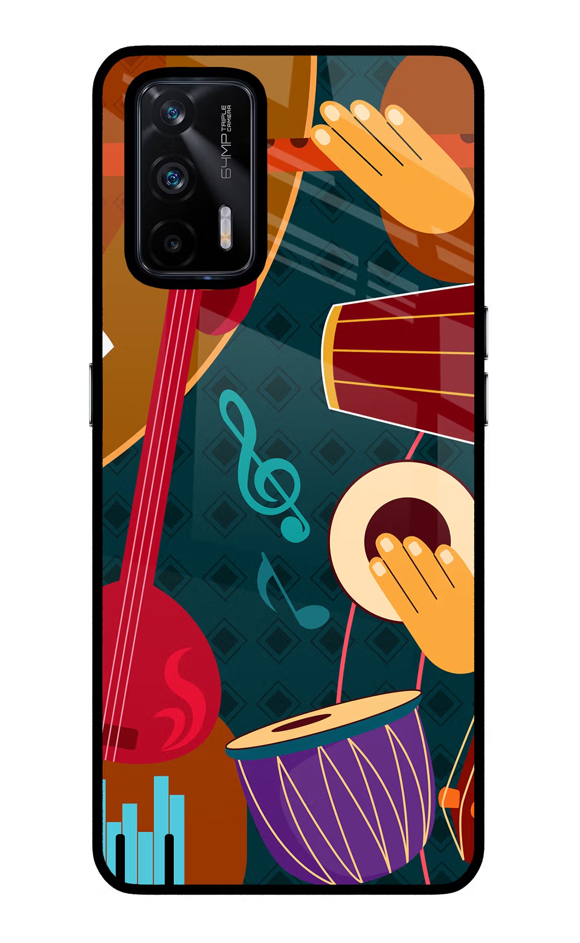 Music Instrument Realme X7 Max Glass Case