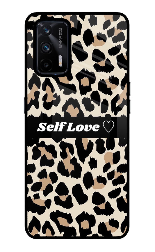 Leopard Print Self Love Realme X7 Max Glass Case