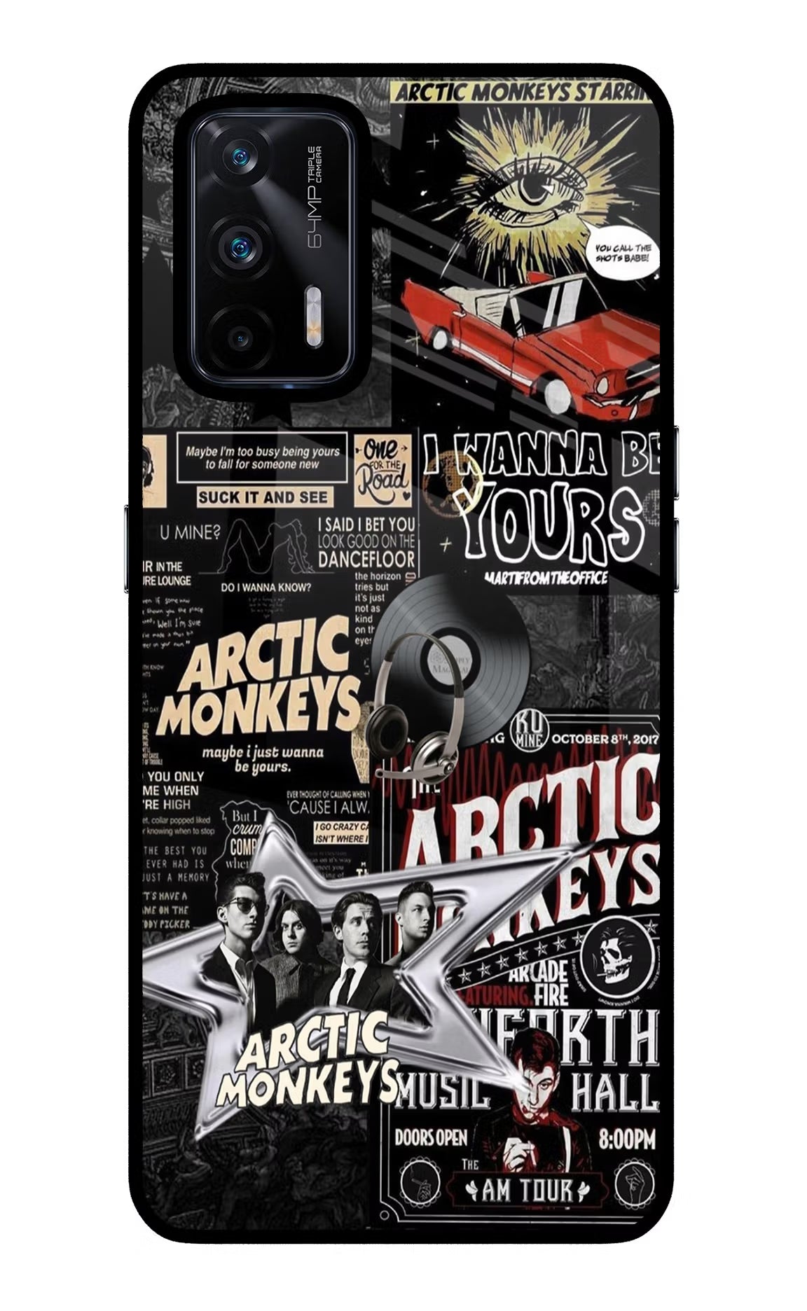 Arctic Monkeys Realme X7 Max Glass Case Back Cover by Casekaro