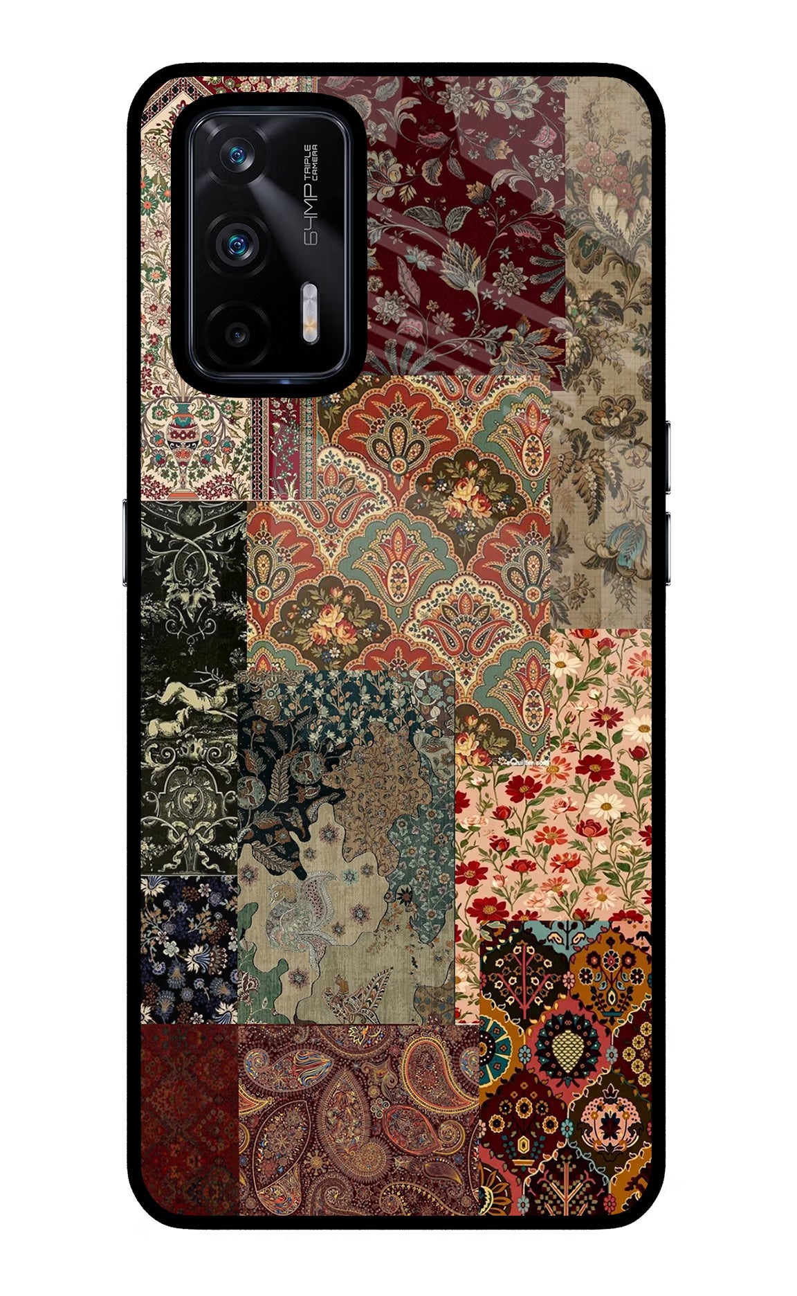 Desi Print Realme X7 Max Glass Case Back Cover by Casekaro