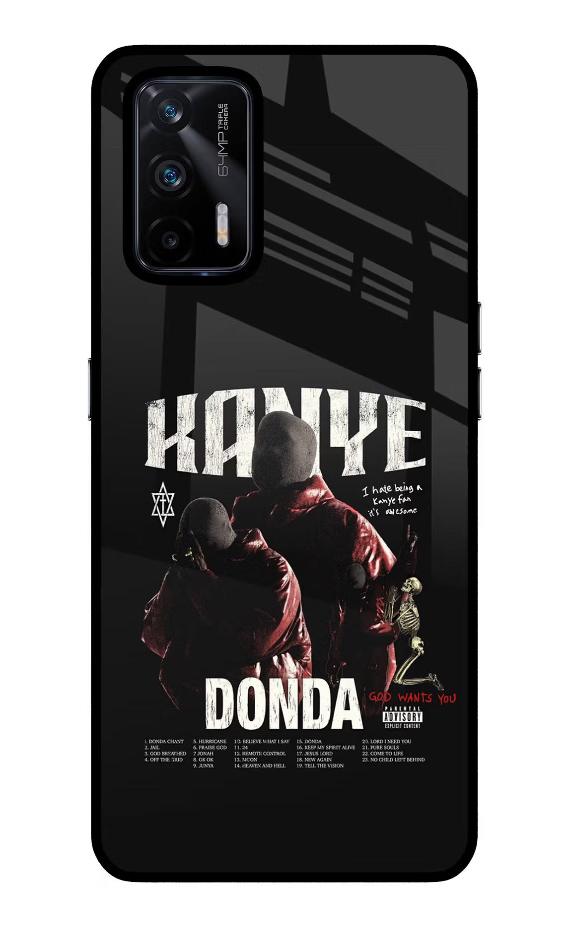 Donda Kanye West Realme X7 Max Glass Case