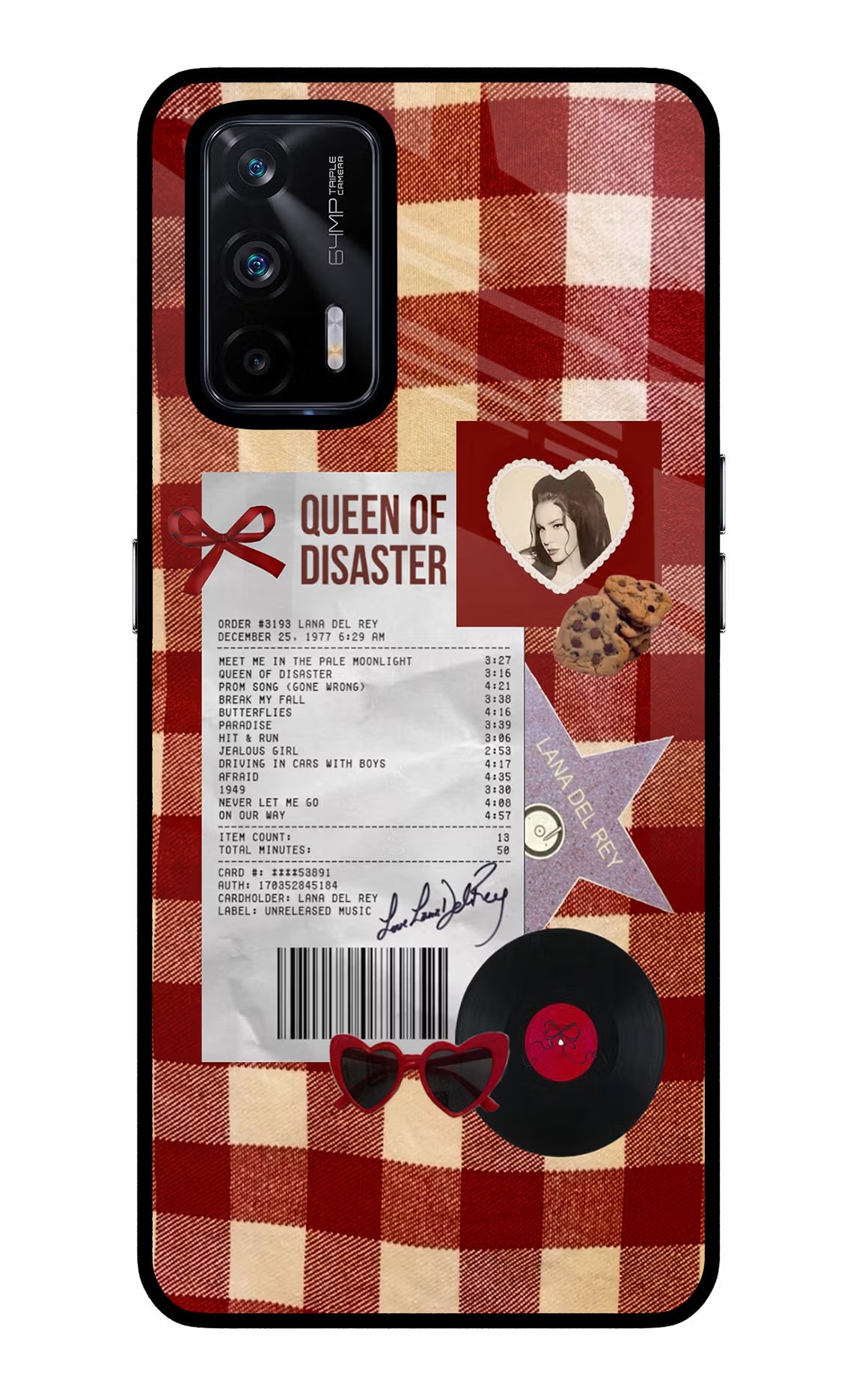 Queen of Disaster Realme X7 Max Glass Case
