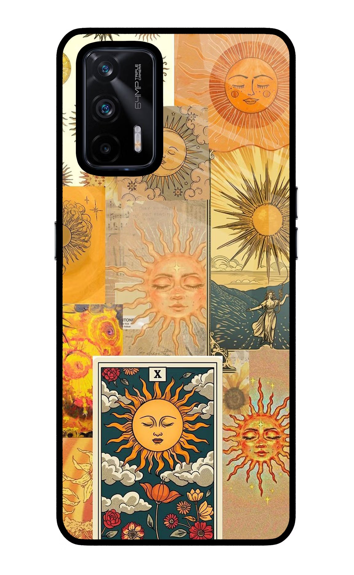 Sun Realme X7 Max Glass Case Back Cover by Casekaro