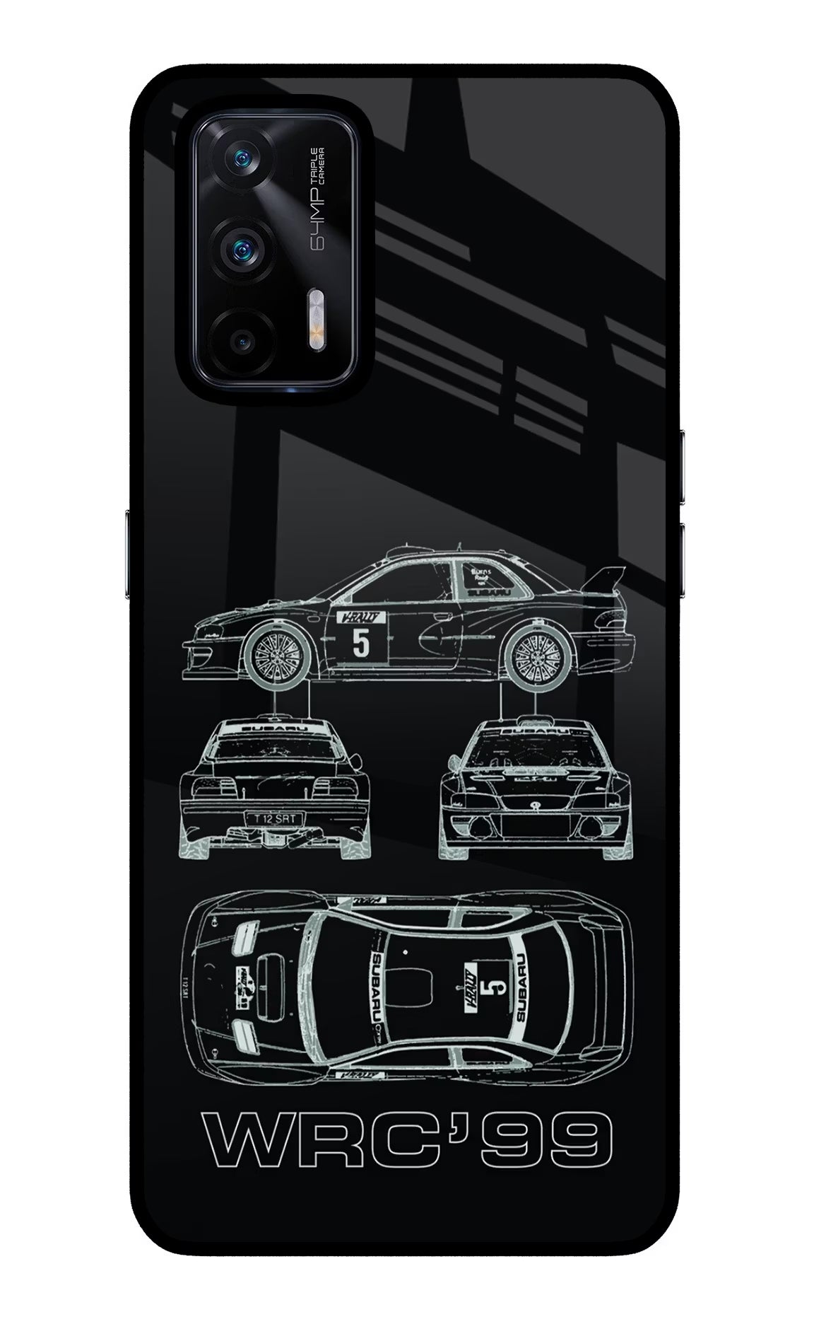 WRC'99 Realme X7 Max Glass Case Back Cover by Casekaro
