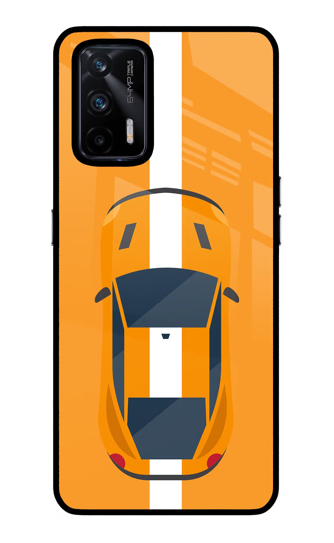 Highway Pursuit Realme X7 Max Glass Case Back Cover by Casekaro