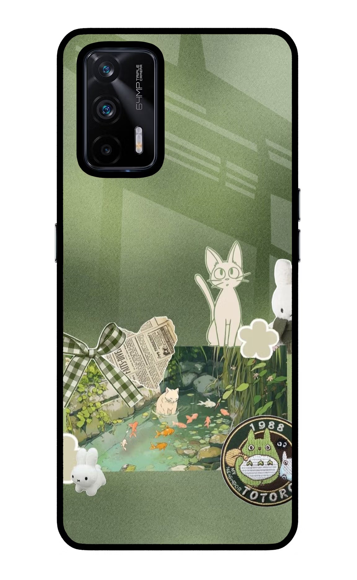Aesthetic anime Realme X7 Max Glass Case