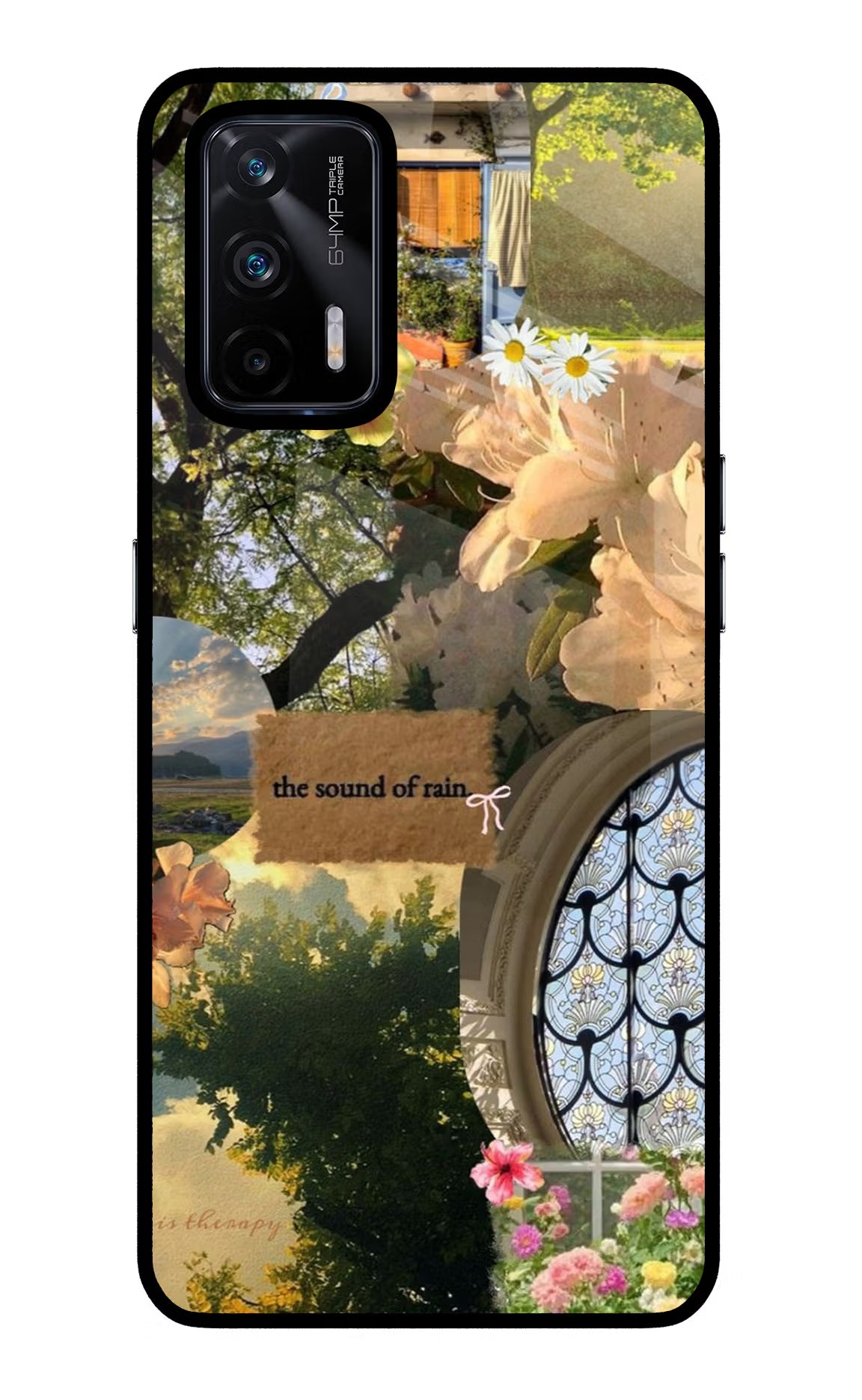 Rain Realme X7 Max Glass Case