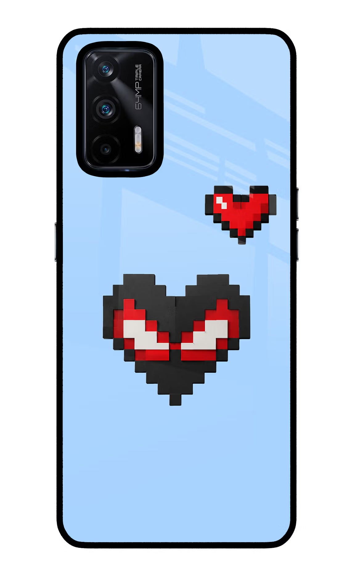 Peter Heart Realme X7 Max Glass Case