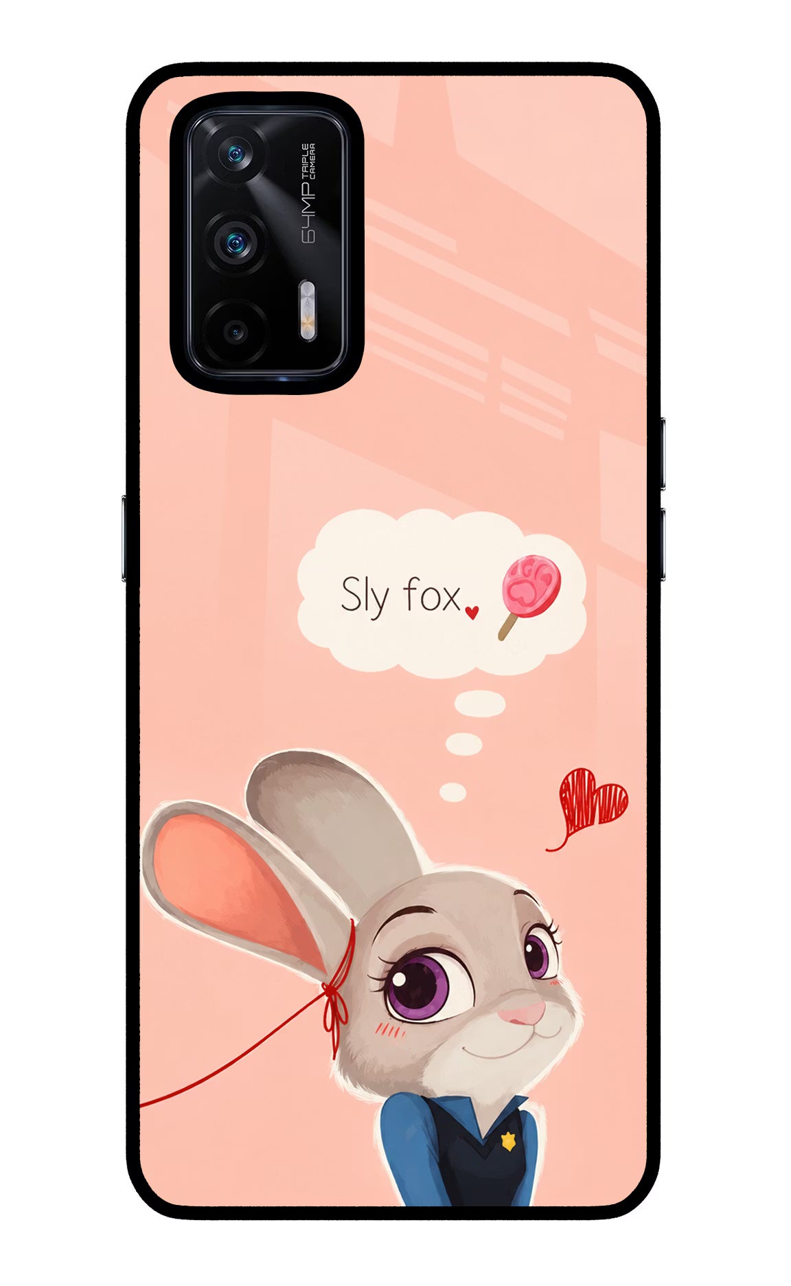 Judy Charm Realme X7 Max Glass Case