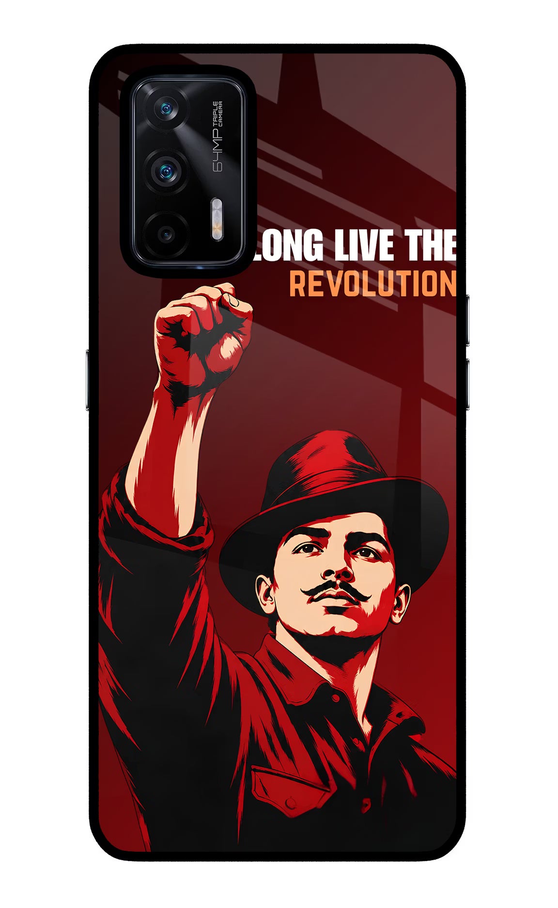 Bhagat Singh Revolution Realme X7 Max Glass Case