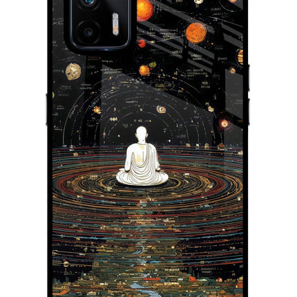Space Monk Realme X7 Max Glass Case Back Cover by Casekaro