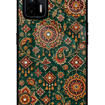Green Pataka Realme X7 Max Glass Case