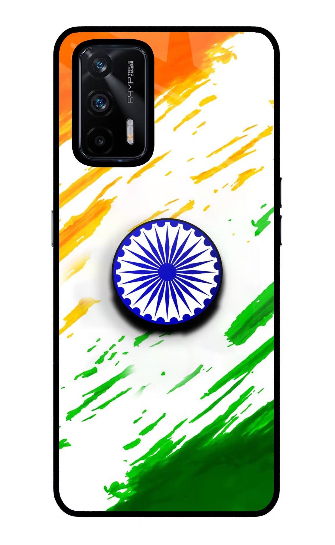 Indian Flag Ashoka Chakra Realme X7 Max Pop Case by Casekaro