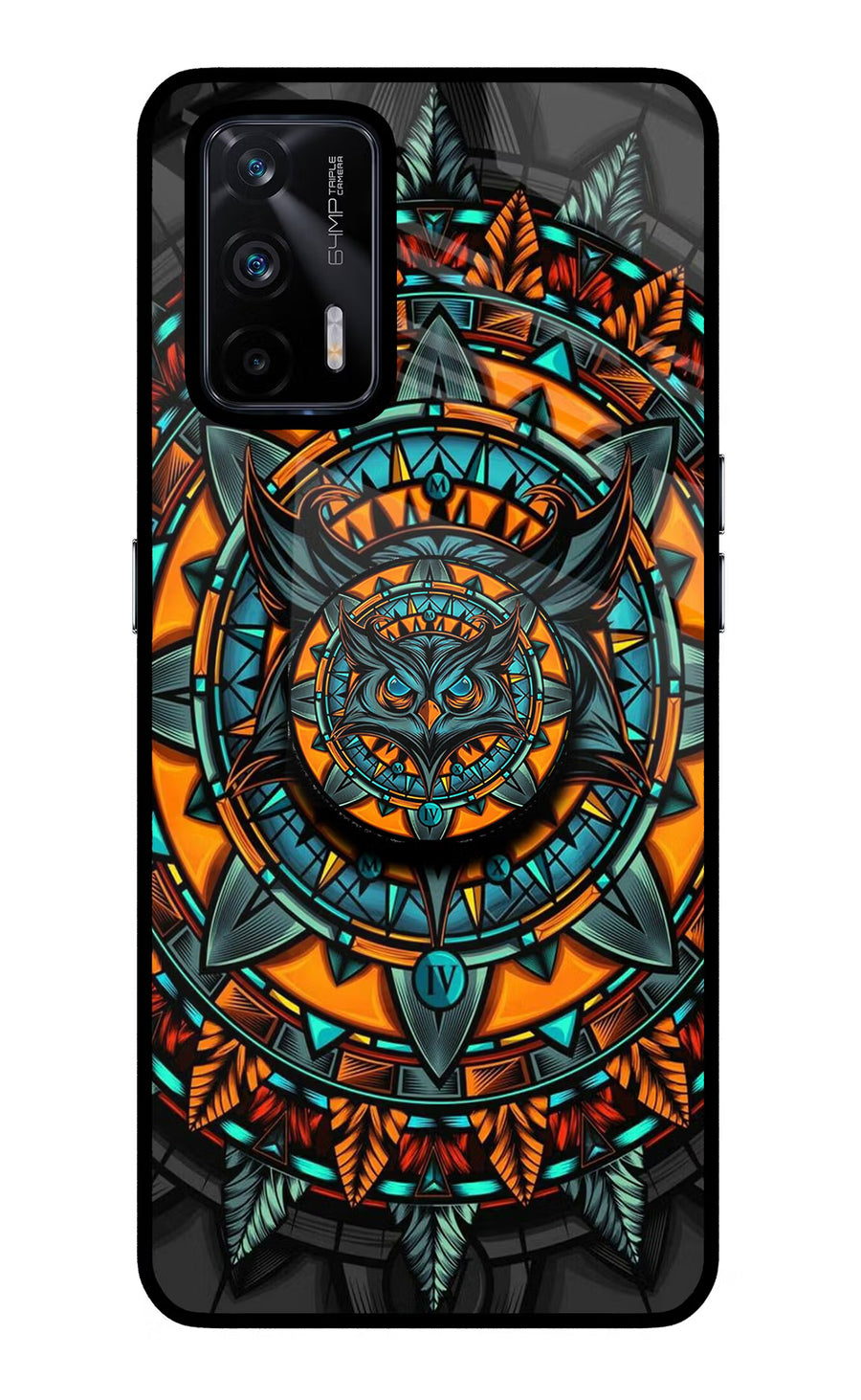Angry Owl Realme X7 Max Pop Case, Glass case
