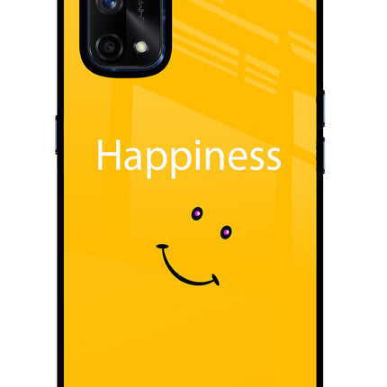 Happiness With Smiley Realme X7 Pro Glass Case Back Cover by Casekaro