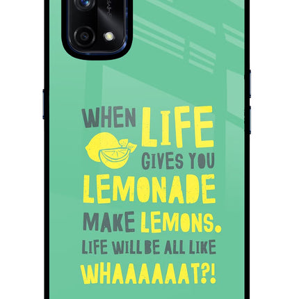 Quote Realme X7 Pro Glass Case Back Cover by Casekaro