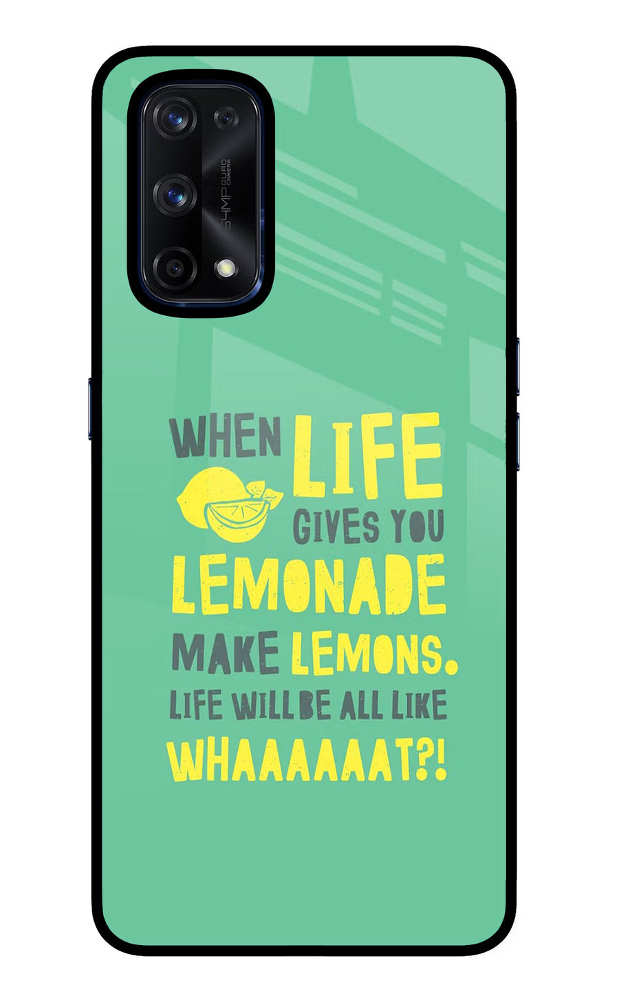 Quote Realme X7 Pro Back Cover, Glass case