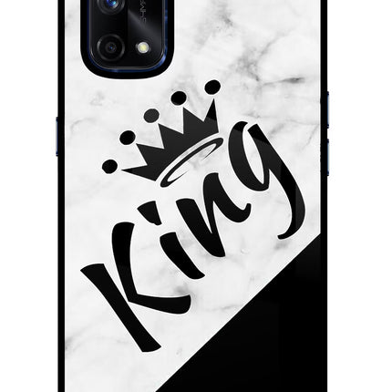 King Realme X7 Pro Glass Case Back Cover by Casekaro