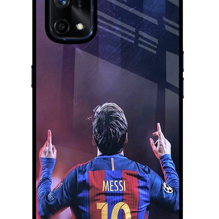Messi Realme X7 Pro Glass Case Back Cover by Casekaro