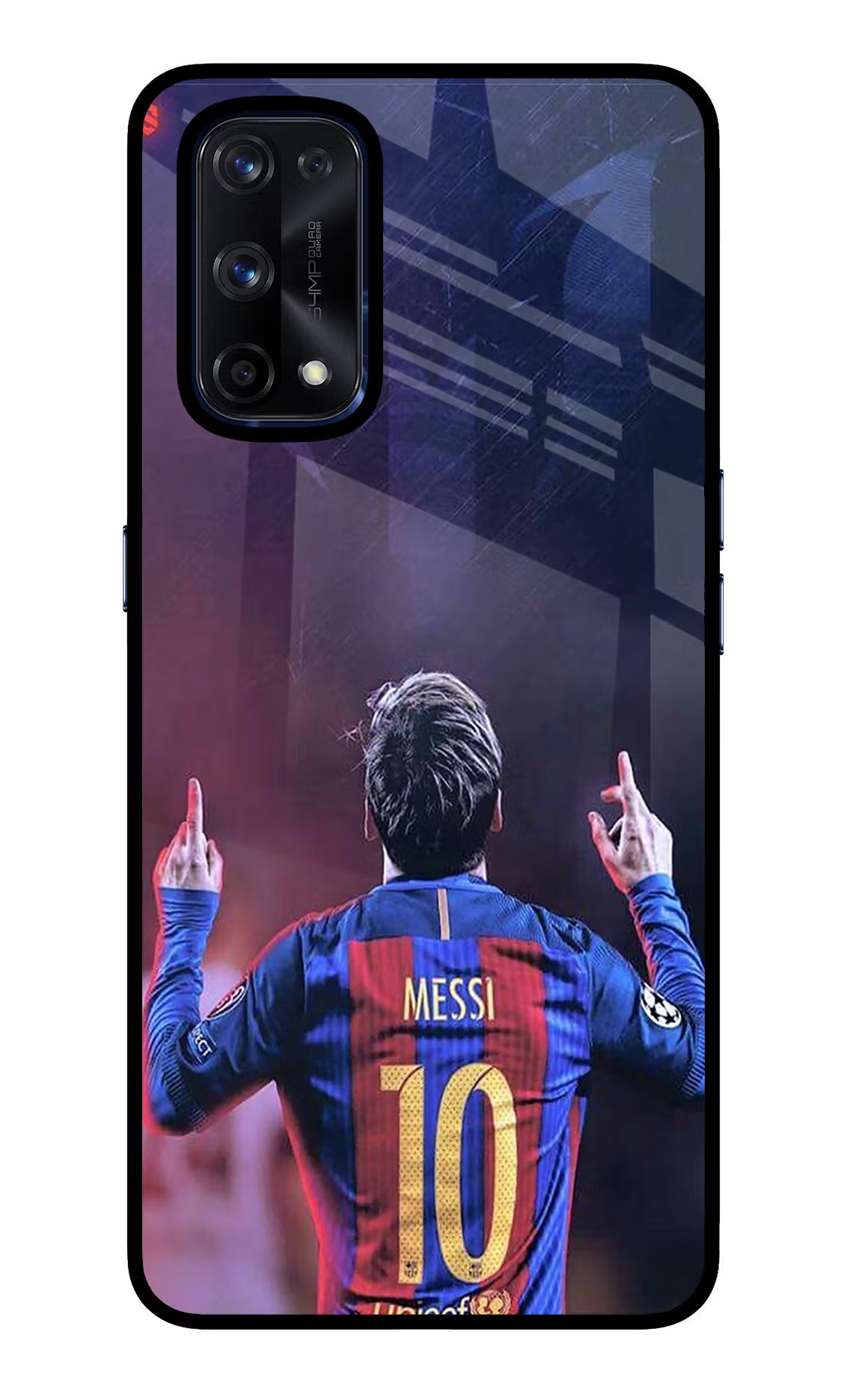 Messi Realme X7 Pro Glass Case Back Cover by Casekaro