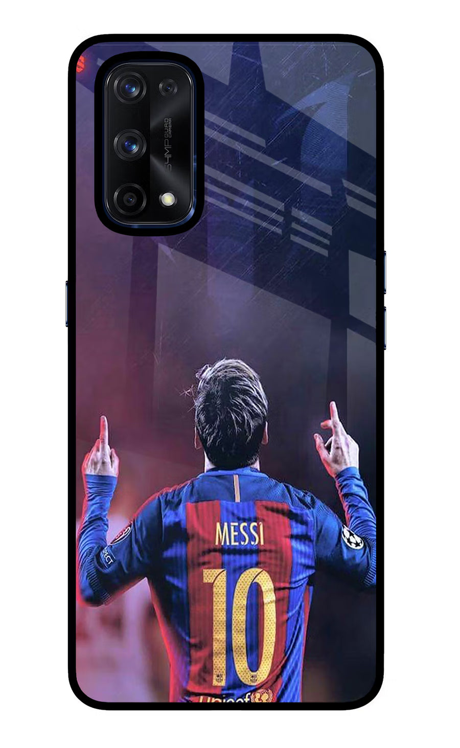 Messi Realme X7 Pro Back Cover, Glass case