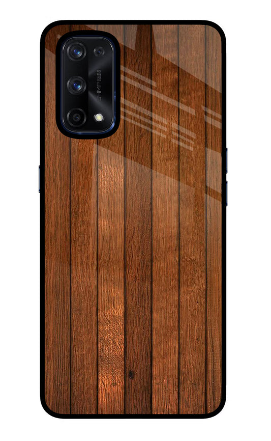 Wooden Artwork Bands Realme X7 Pro Glass Case