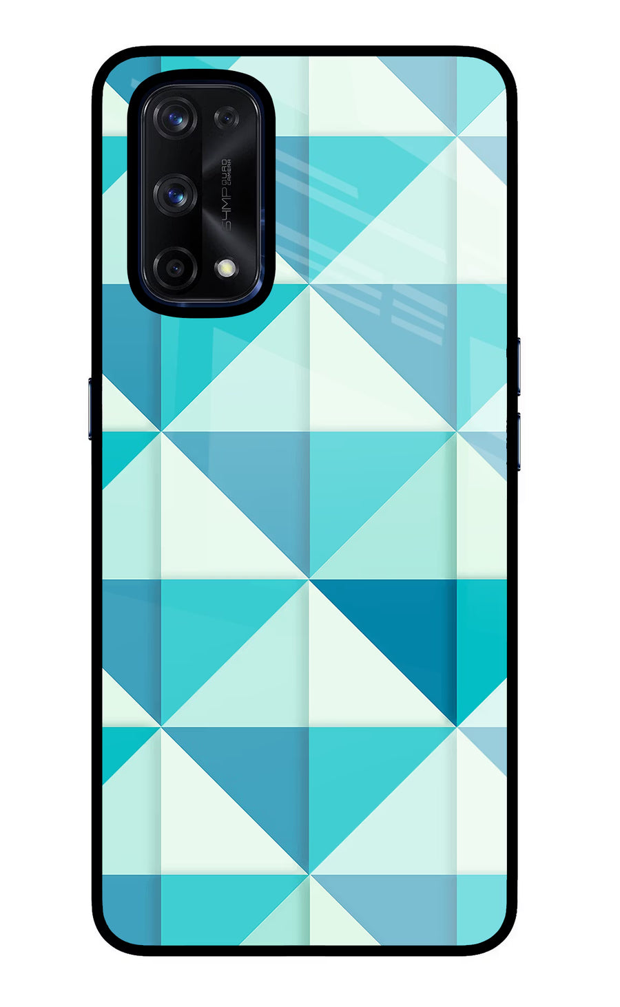 Abstract Realme X7 Pro Back Cover, Glass case
