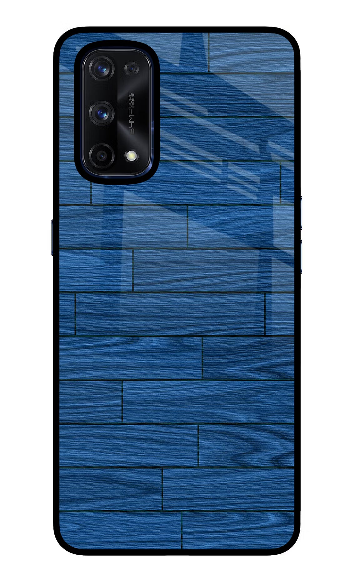 Wooden Texture Realme X7 Pro Glass Case Back Cover by Casekaro