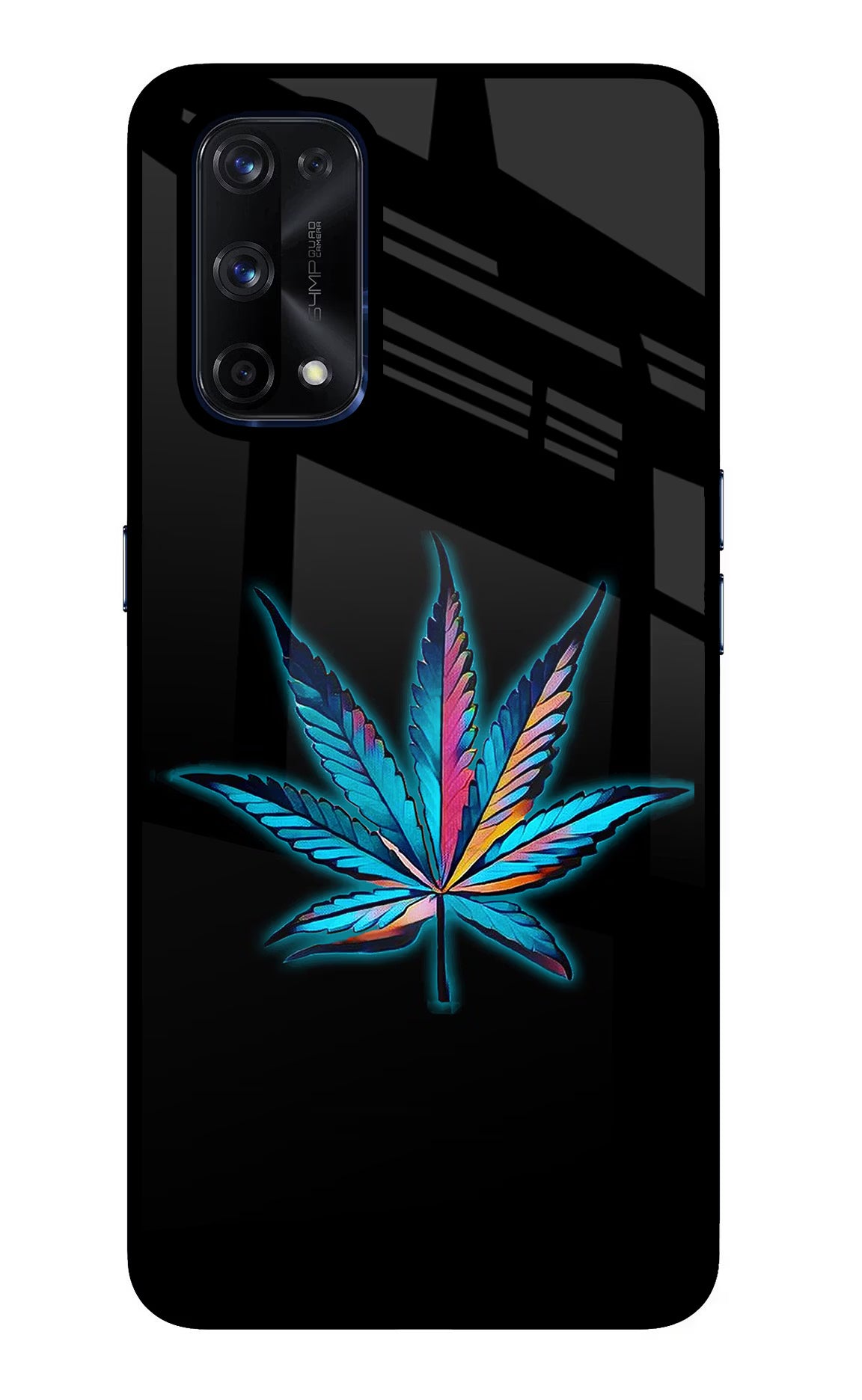 Weed Realme X7 Pro Glass Case Back Cover by Casekaro