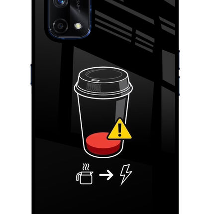 Coffee Realme X7 Pro Glass Case Back Cover by Casekaro