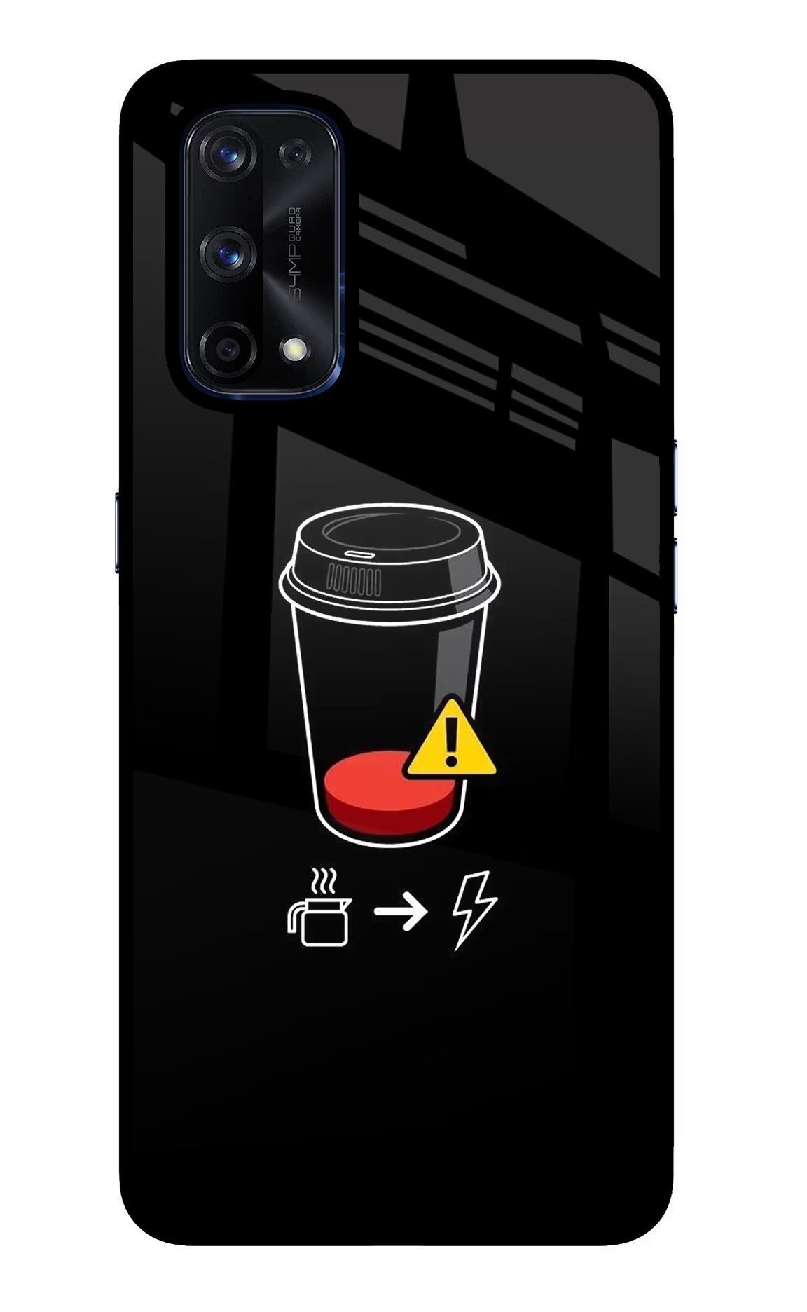 Coffee Realme X7 Pro Glass Case