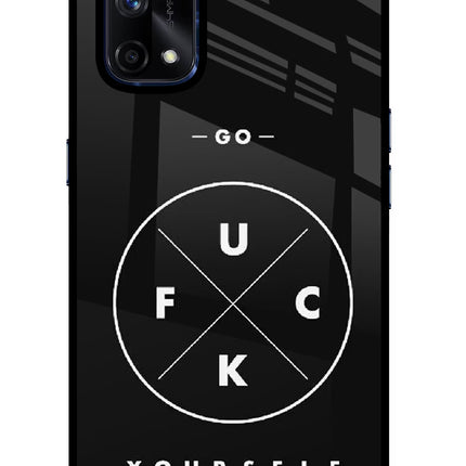 Go Fuck Yourself Realme X7 Pro Glass Case Back Cover by Casekaro