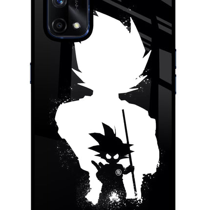 Goku Shadow Realme X7 Pro Glass Case Back Cover by Casekaro