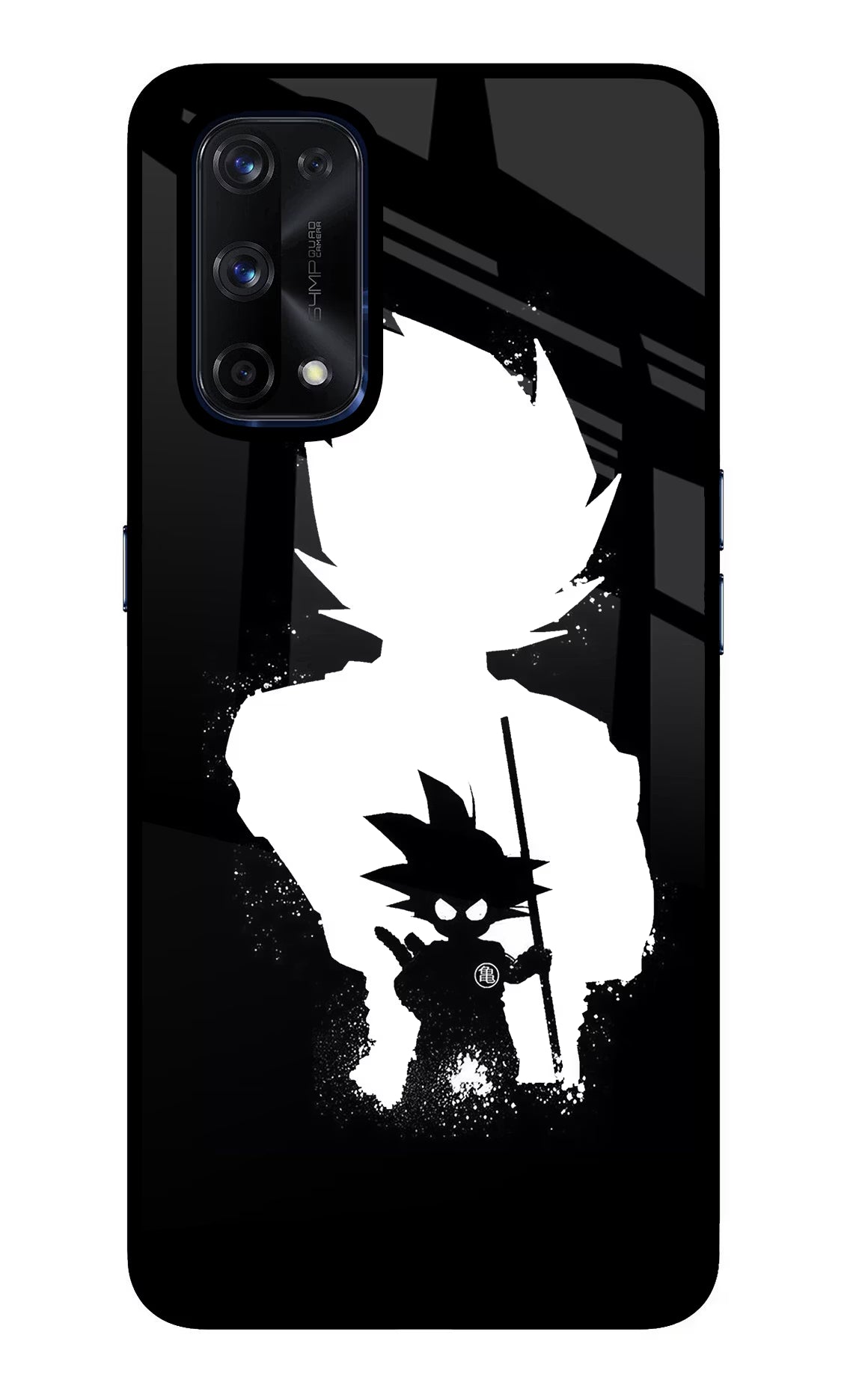 Goku Shadow Realme X7 Pro Glass Case Back Cover by Casekaro