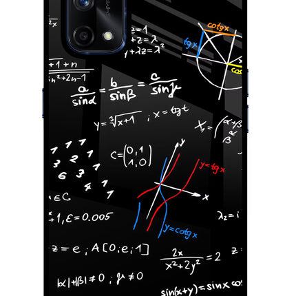 Mathematics Formula Realme X7 Pro Glass Case Back Cover by Casekaro
