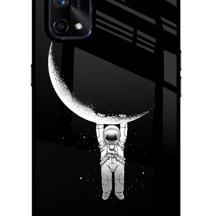 Moon Space Realme X7 Pro Glass Case Back Cover by Casekaro