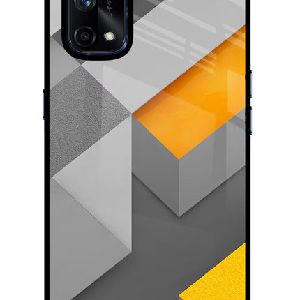 Abstract Realme X7 Pro Glass Case Back Cover by Casekaro