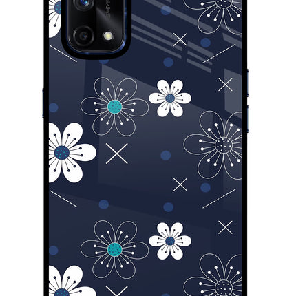 Flowers Realme X7 Pro Glass Case Back Cover by Casekaro
