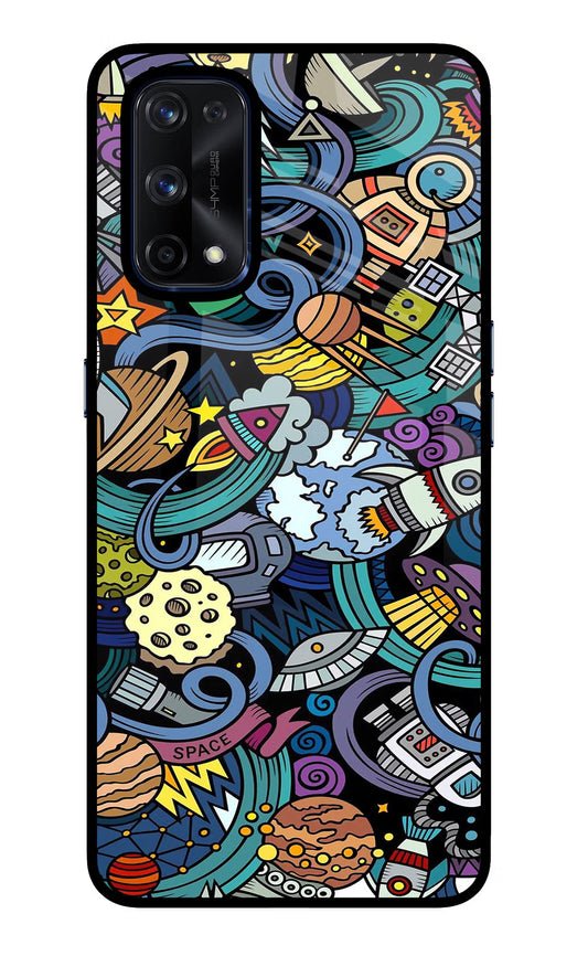 Space Abstract Realme X7 Pro Glass Case