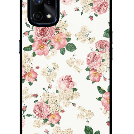 Flowers Realme X7 Pro Glass Case Back Cover by Casekaro