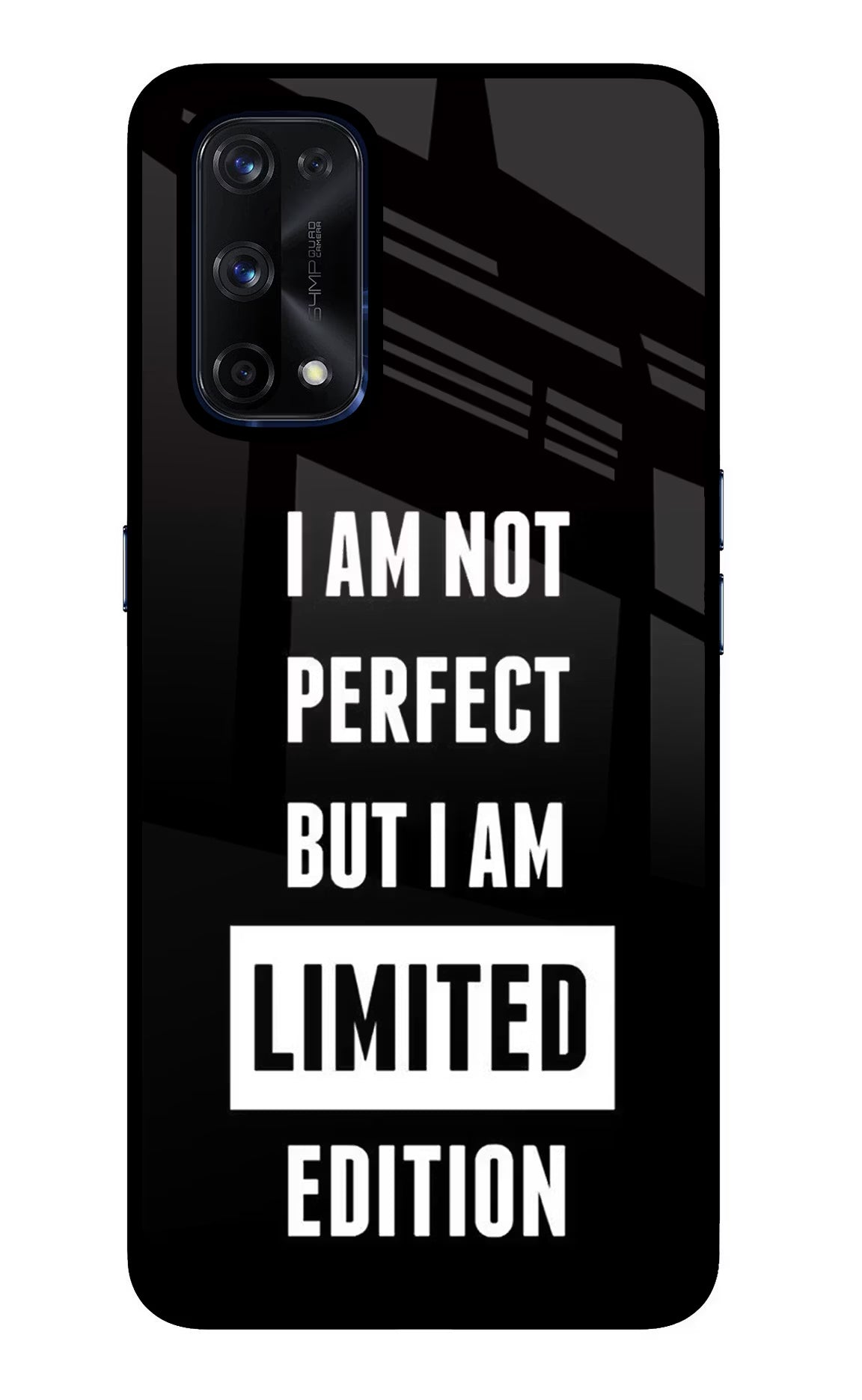 I Am Not Perfect But I Am Limited Edition Realme X7 Pro Glass Case Back Cover by Casekaro