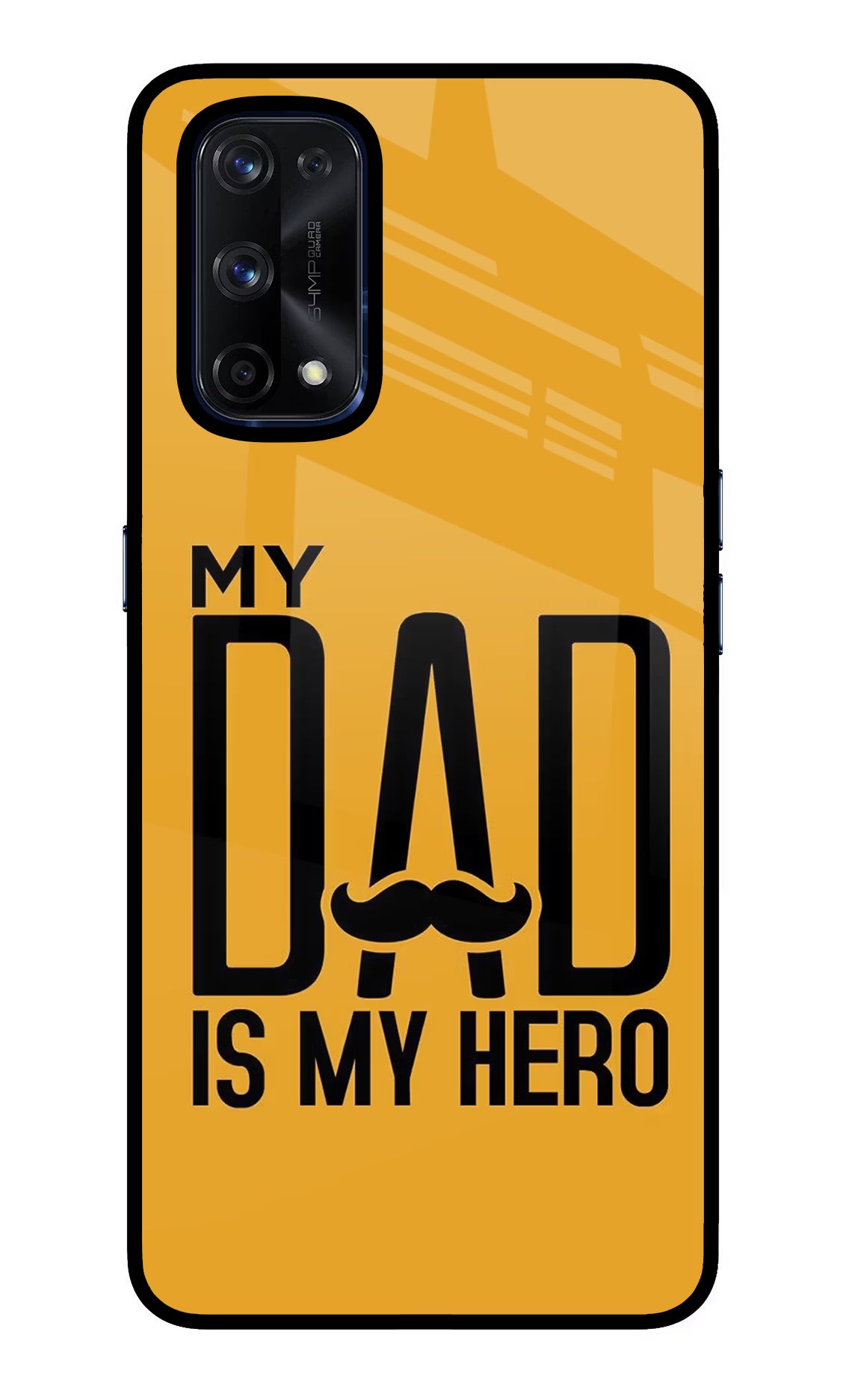 My Dad Is My Hero Realme X7 Pro Glass Case Back Cover by Casekaro